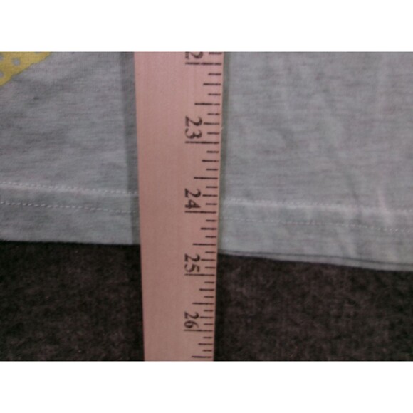 Color Me Rad Shirt Womens S V Neck 5K Race Graphic Mint Green Fitted Short - Picture 6 of 9